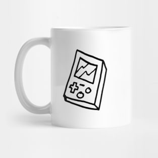 Retro Game Device Line Drawing Mug